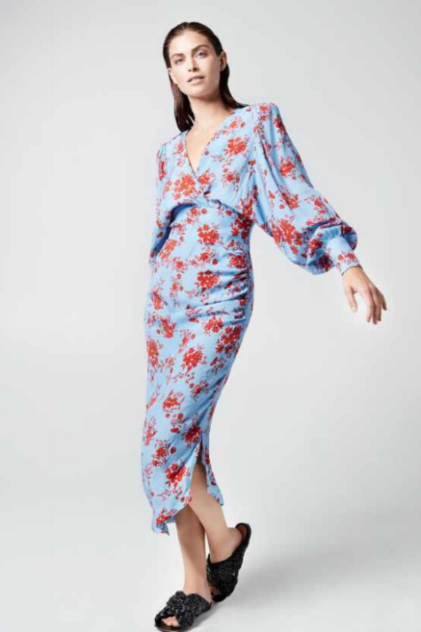 Smythe Asymmetrical Dress - blue | Garmentory