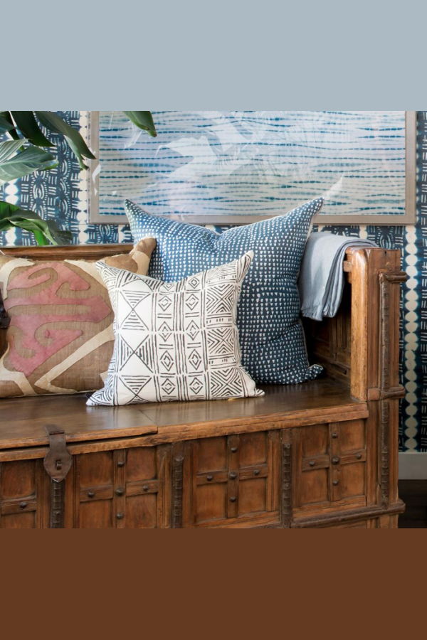 St. Frank Arrows Pillow - Indigo