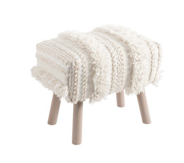 Dash and Albert Zhara Mini Rug Ottoman Garmentory