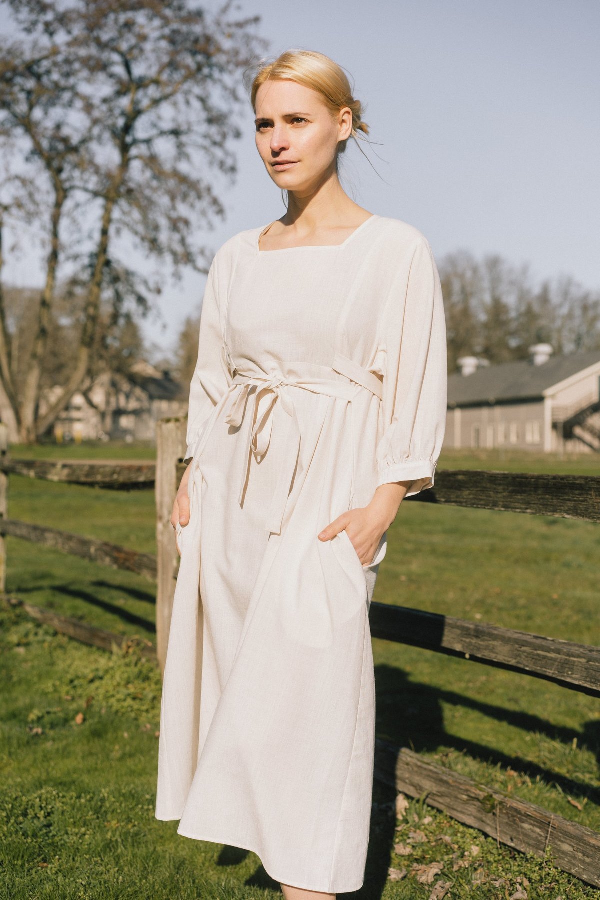 Altar Houseline Latoya Dress - Oatmeal - Image 2 of 6