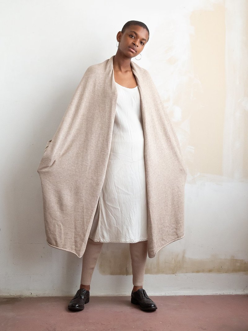 Lauren Manoogian Long Slouch Cardigan - Ecru | Garmentory