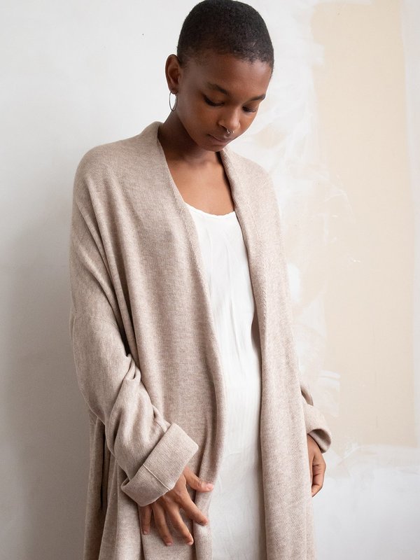L'Appartement DEUXIEME CLASSE - アパルトモンLAUREN MANOOGIAN SLOUCH CARDIGAN Lauren Manoogian Long Slouch Cardigan - Ecru | Garmentory