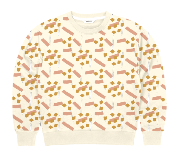 Wemoto canvas crew sweater - birch Wemoto canvas crew sweater - birch
