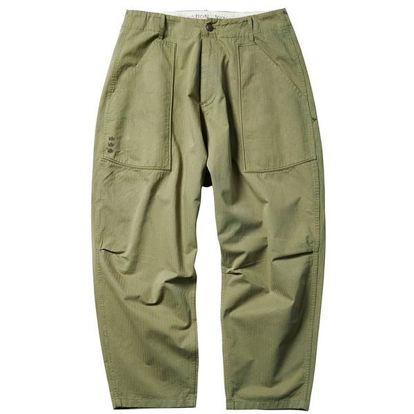 Herringbone Sarrouel Pants 'Olive' Herringbone Sarrouel Pants 'Olive'