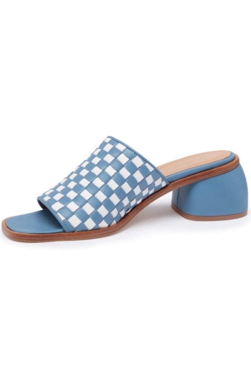 Paloma Wool Chess Sandal - Light Blue/White