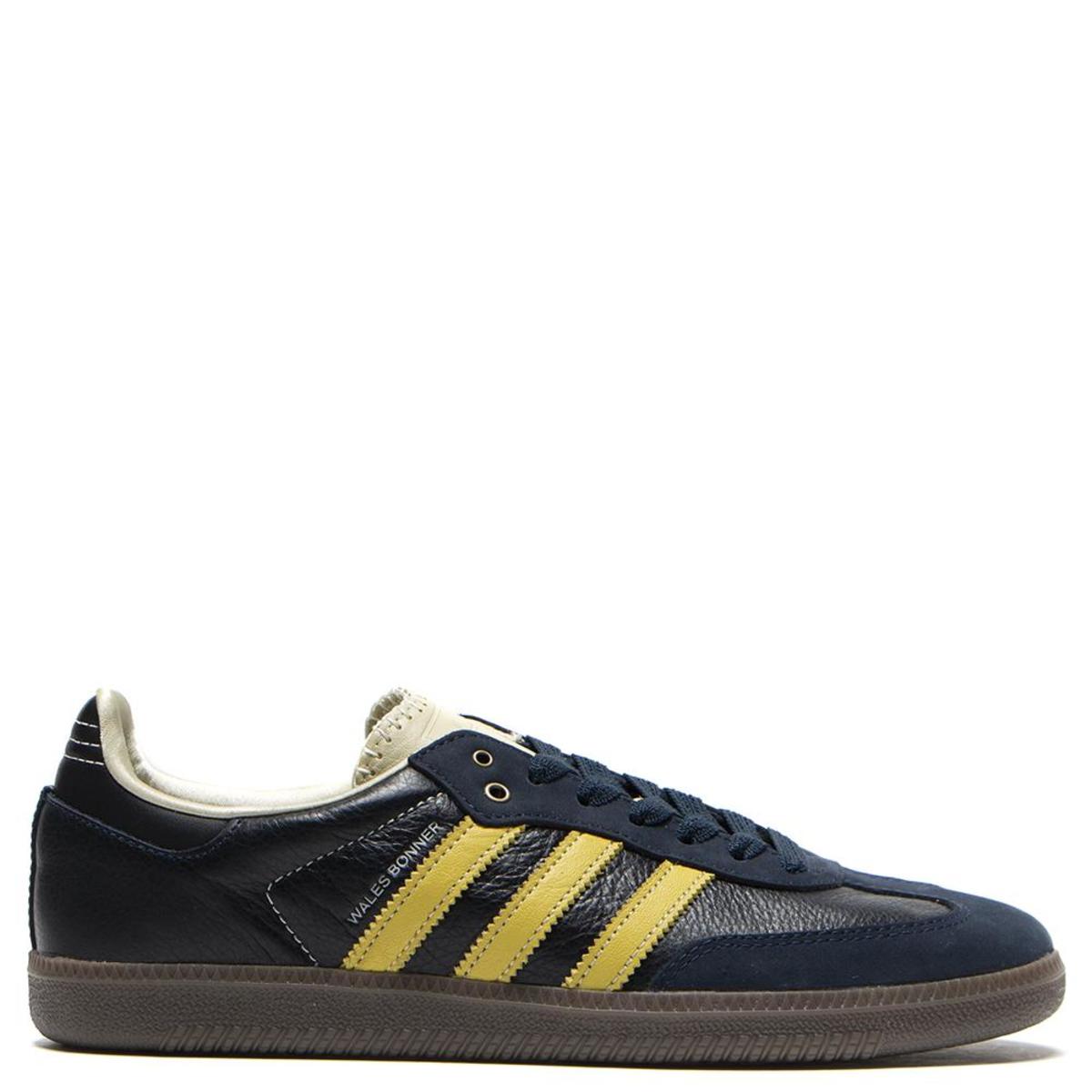 adidas gazelle silver green womens adidas x Wales Bonner MN Samba Suede (Fade Gold/Navy), 8