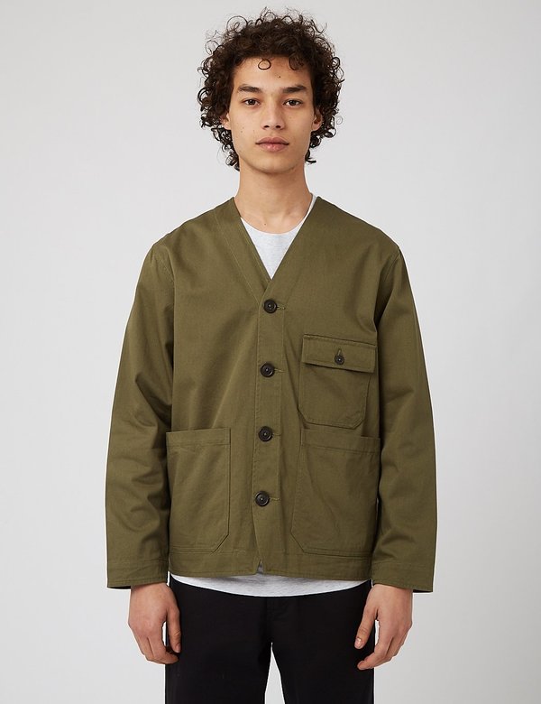 Universal Works CABIN JKT キャビンジャケット Universal Works Cabin Jacket - Light Olive | Garmentory