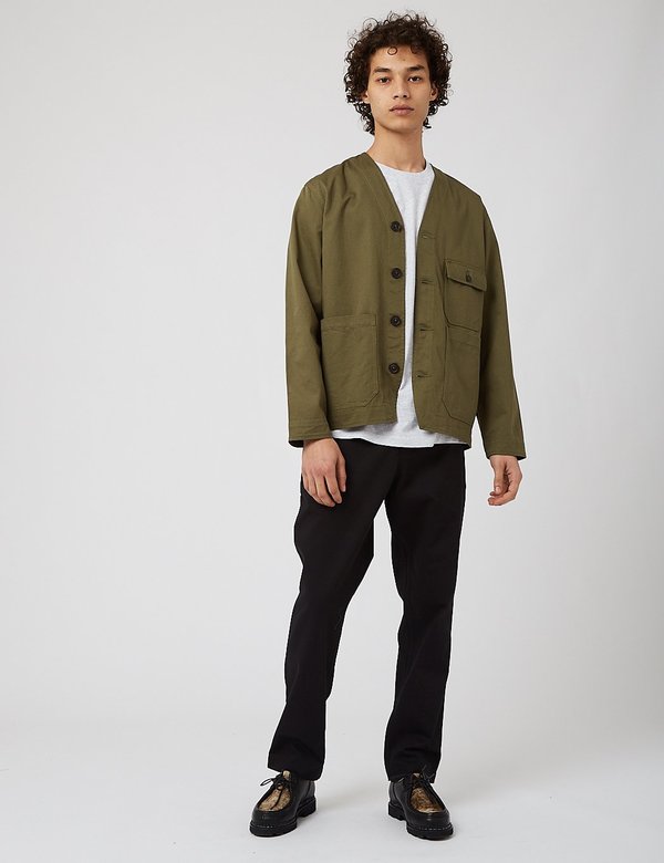 Universal Works Cabin Jacket - Light Olive | Garmentory