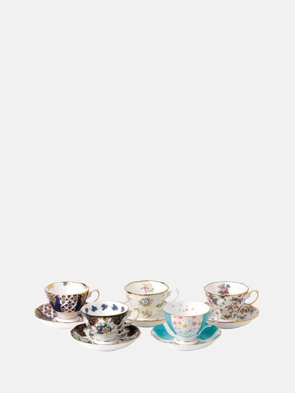 100 Years 1900-1940 5P Teacup Saucer 100 Years 1900-1940 5P Teacup Saucer