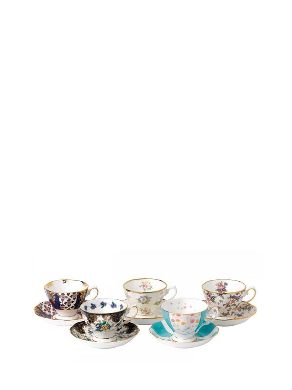 100 Years 1900-1940 5P Teacup Saucer 100 Years 1900-1940 5P Teacup Saucer