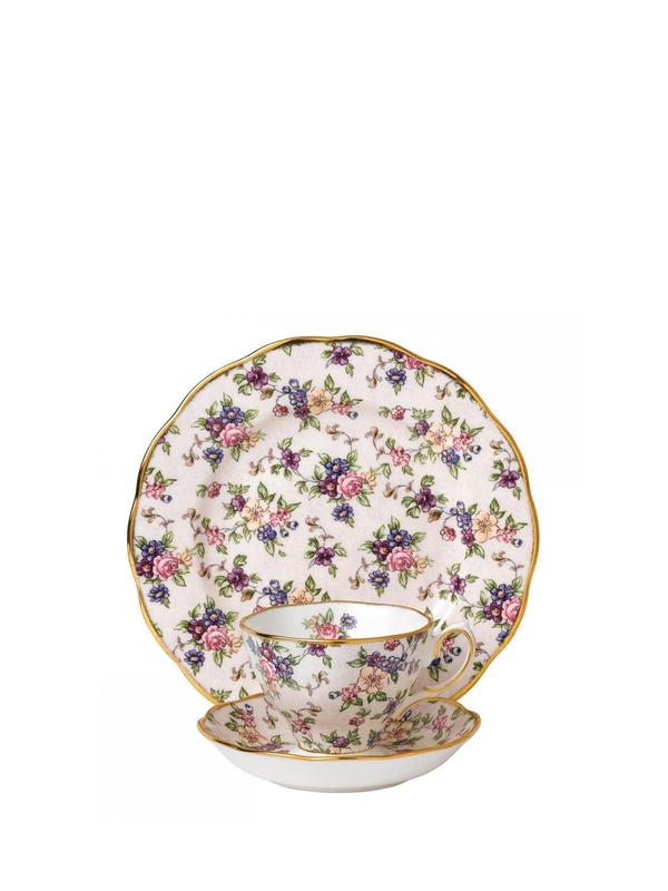 100 Years 1940 English Chintz 3P Place Set 100 Years 1940 English Chintz 3P Place Set