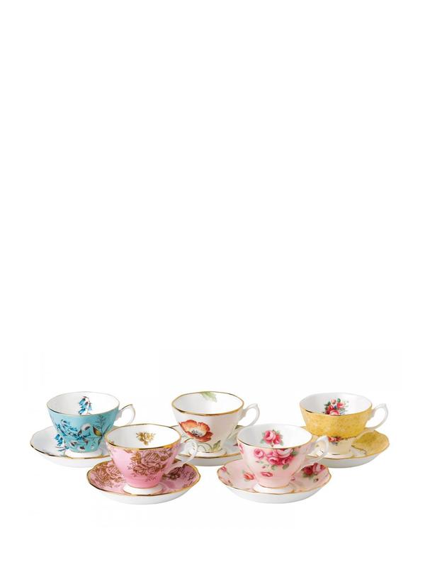 100 Years 1950-1990 5P Teacup Saucer set 100 Years 1950-1990 5P Teacup Saucer set
