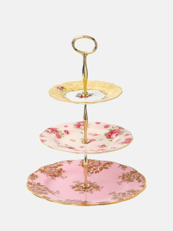 100 Years 3-Tier Cake Stand-Bouquet 100 Years 3-Tier Cake Stand-Bouquet