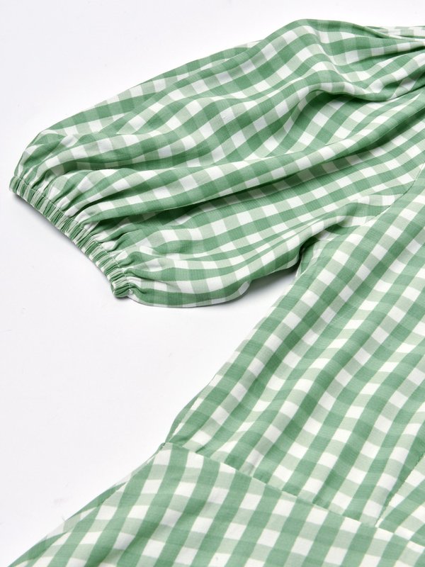 Agathe Mini Dress - Kivotos Check Print 