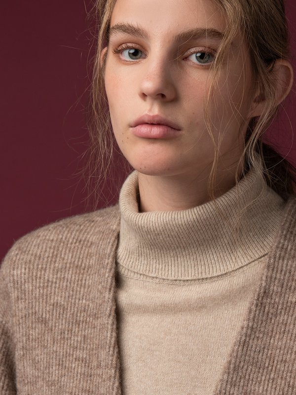 Alpaca Curved Sleeve Cardigan_Beige Alpaca Curved Sleeve Cardigan_Beige