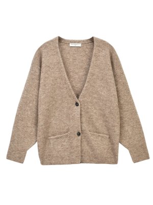 Alpaca Curved Sleeve Cardigan_Beige Alpaca Curved Sleeve Cardigan_Beige