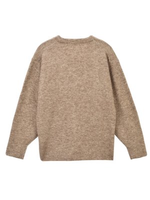Alpaca Curved Sleeve Cardigan_Beige Alpaca Curved Sleeve Cardigan_Beige