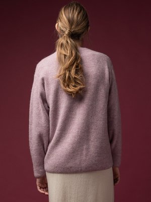 Alpaca Curved Sleeve Cardigan_Light Purple Alpaca Curved Sleeve Cardigan_Light Purple