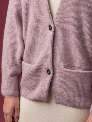 Alpaca Curved Sleeve Cardigan_Light Purple Alpaca Curved Sleeve Cardigan_Light Purple