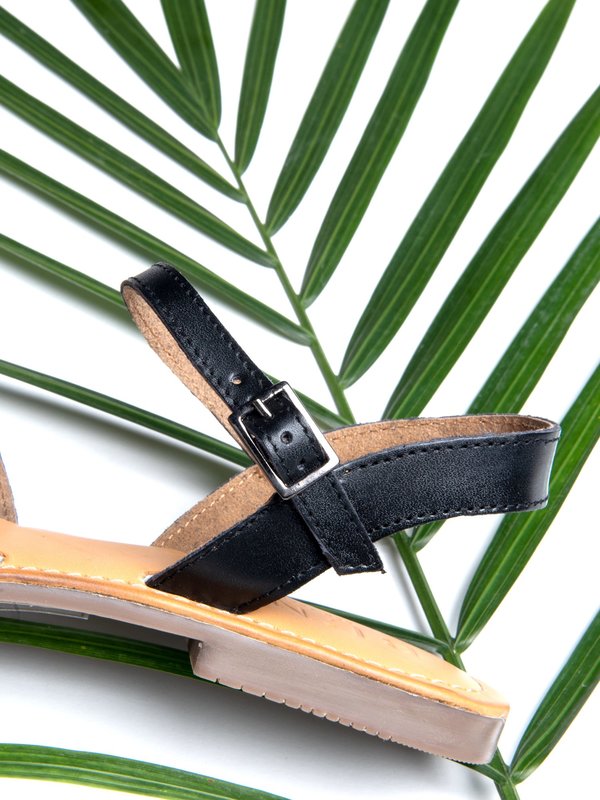 Ankle Strap Sandal_Black Ankle Strap Sandal_Black