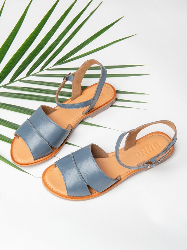 Ankle Strap Sandal_Blue Ankle Strap Sandal_Blue
