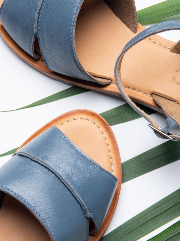 Ankle Strap Sandal_Blue Ankle Strap Sandal_Blue
