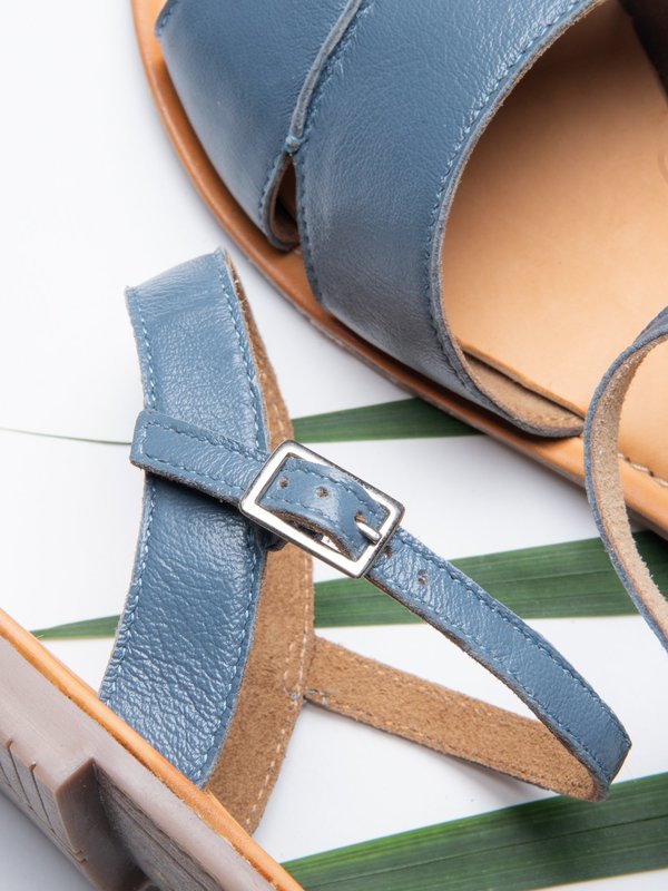Ankle Strap Sandal_Blue Ankle Strap Sandal_Blue