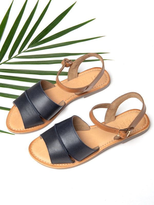 Ankle Strap Sandal_CB_Navy/Tan Ankle Strap Sandal_CB_Navy/Tan
