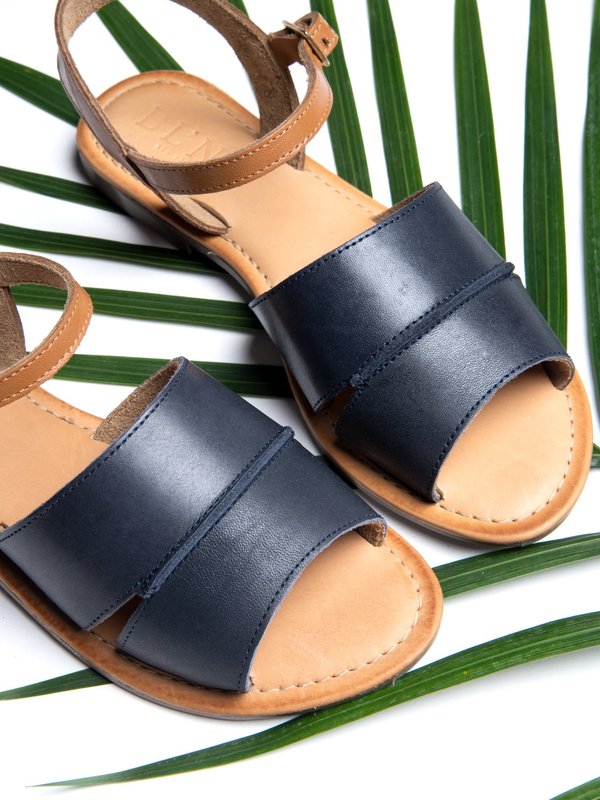 Ankle Strap Sandal_CB_Navy/Tan Ankle Strap Sandal_CB_Navy/Tan