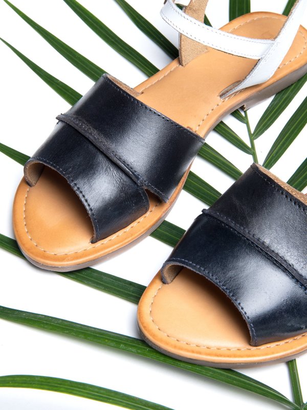 Ankle Strap Sandal_CB_Navy/White Ankle Strap Sandal_CB_Navy/White