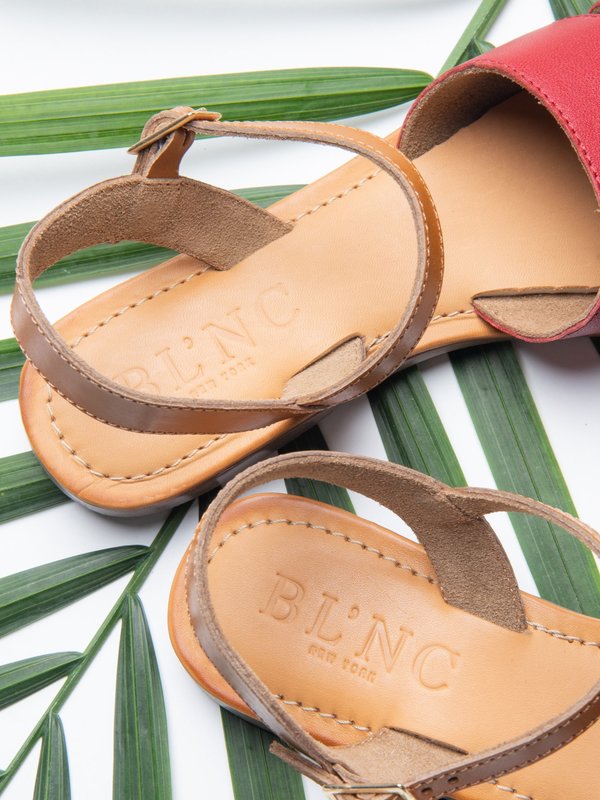 Ankle Strap Sandal_CB_Red/Tan Ankle Strap Sandal_CB_Red/Tan