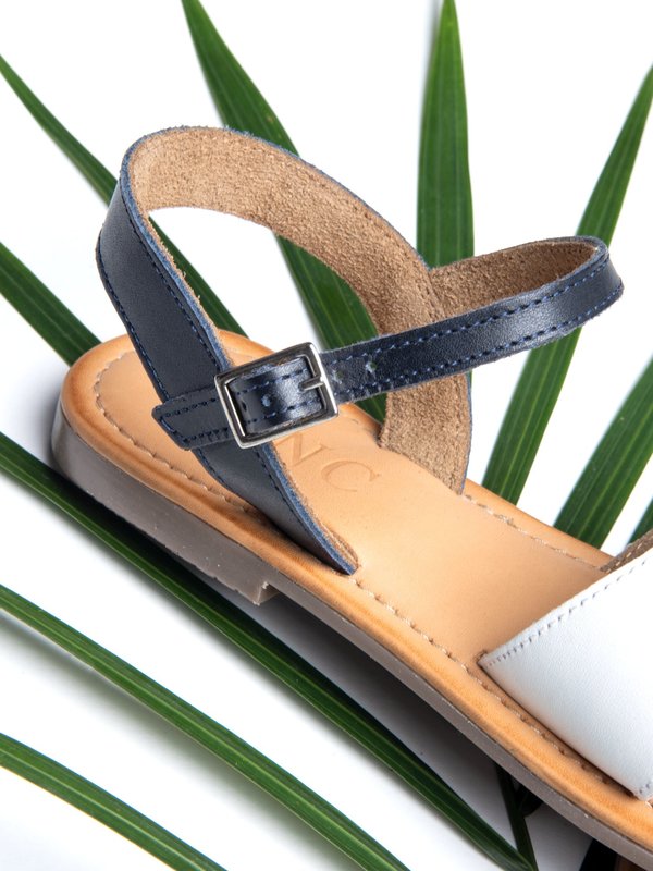 Ankle Strap Sandal_CB_White/Navy Ankle Strap Sandal_CB_White/Navy