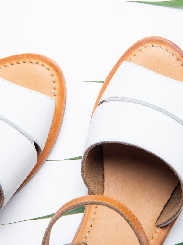 Ankle Strap Sandal_CB_White/Tan Ankle Strap Sandal_CB_White/Tan
