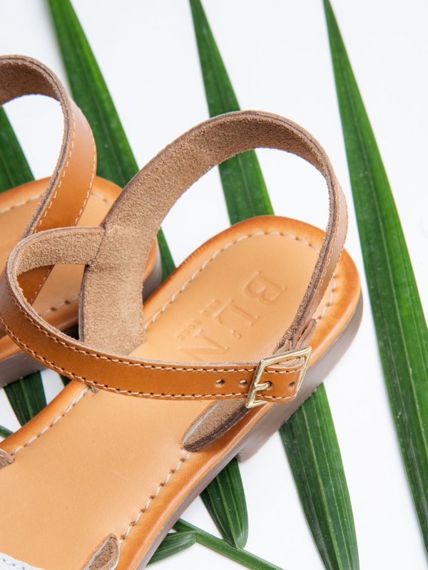 Ankle Strap Sandal_CB_White/Tan Ankle Strap Sandal_CB_White/Tan