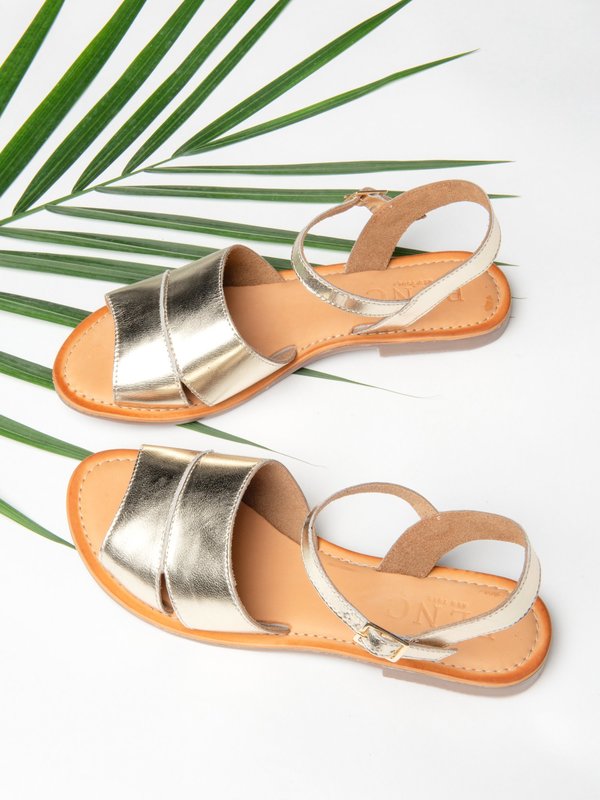 Ankle Strap Sandal_Gold Ankle Strap Sandal_Gold