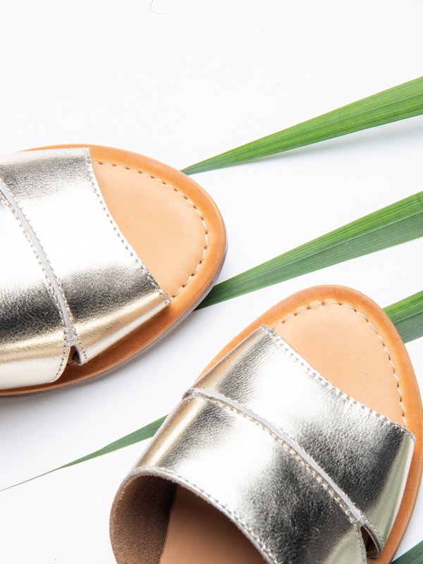 Ankle Strap Sandal_Gold Ankle Strap Sandal_Gold