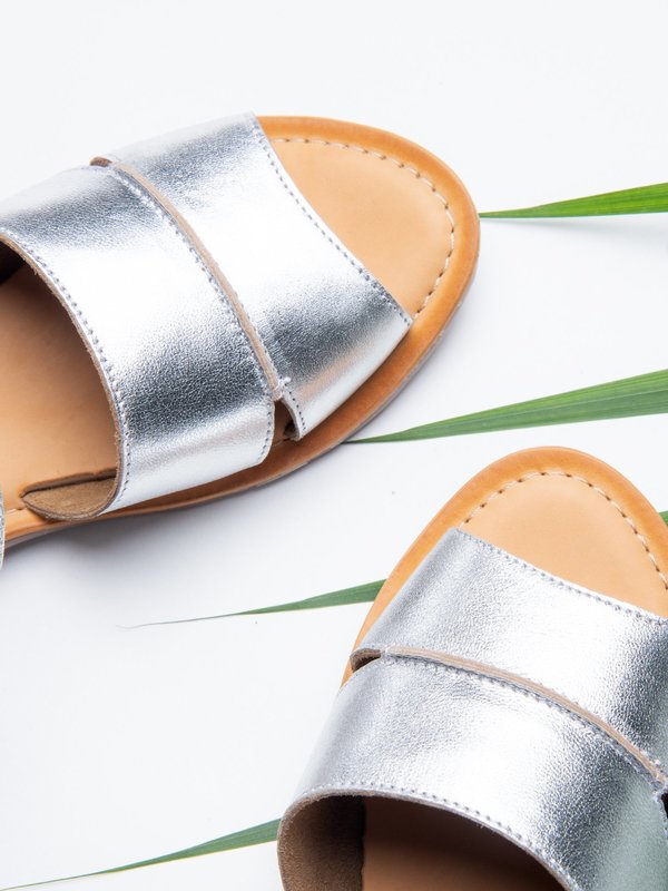 Ankle Strap Sandal_Silver Ankle Strap Sandal_Silver