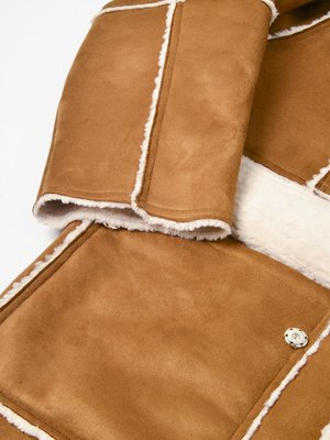 ARIA COAT_BROWN/OFF WHITE ARIA COAT_BROWN/OFF WHITE