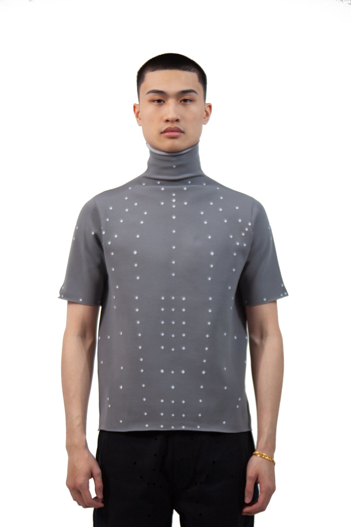 Xander Zhou Humanoid Knit T-Shirt - Grey | Garmentory