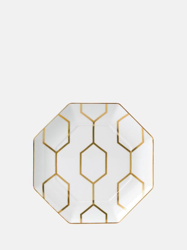 Arris White Accent Plate Octagonal Arris White Accent Plate Octagonal