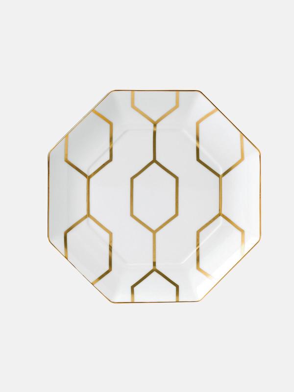 Arris White Accent Plate Octagonal Arris White Accent Plate Octagonal