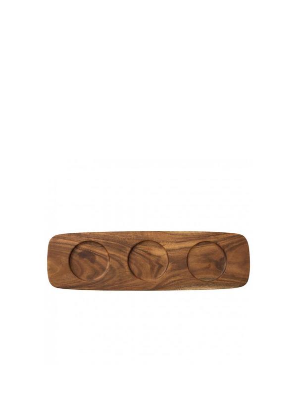 Artesano Dip Bowl 3 in 3ea and Acacia Wood Tray Artesano Dip Bowl 3 in 3ea and Acacia Wood Tray
