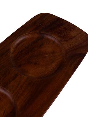 ARTESANO Dip Bowl 3ea and Acacia Wood Tray ARTESANO Dip Bowl 3ea and Acacia Wood Tray