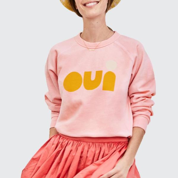 Clare V. Oui Sweatshirt - Rose Clare V. Oui Sweatshirt - Rose