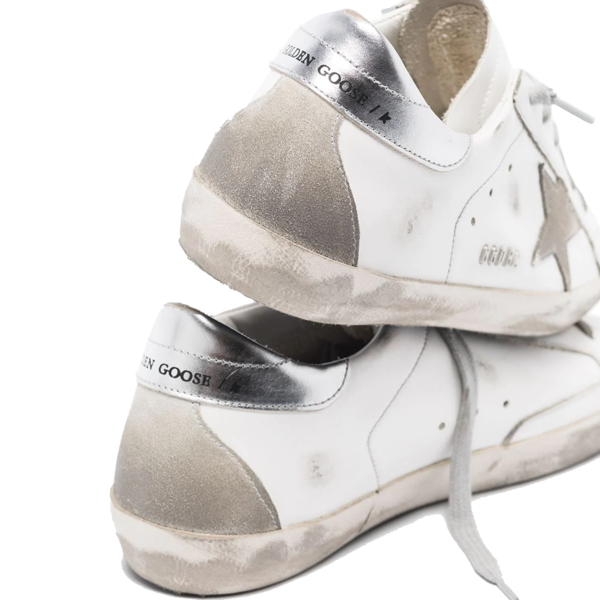 Golden Goose Superstar White Leather Metal Lettering Women