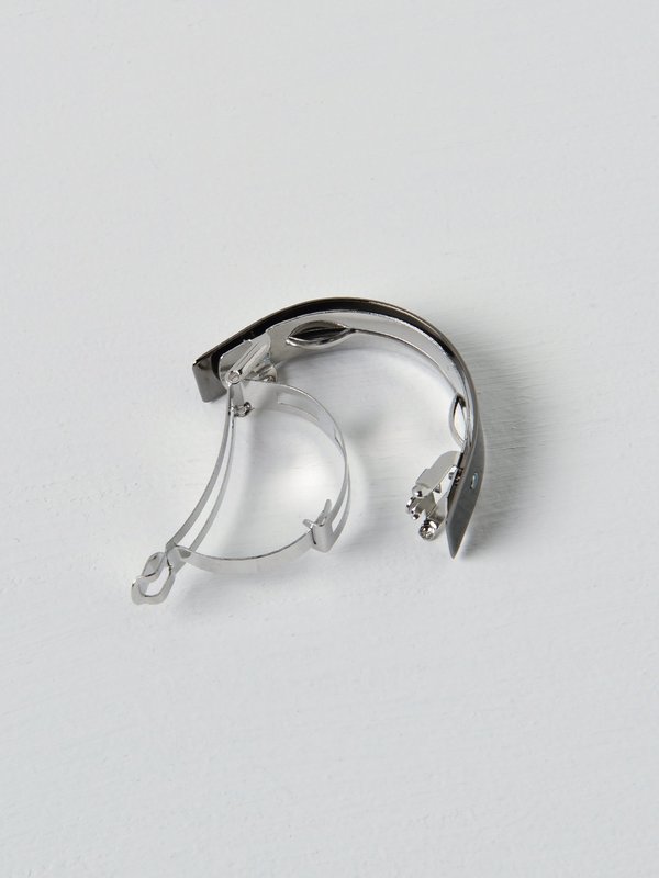 Barrette 046 argent noir / black silver Barrette 046 argent noir / black silver