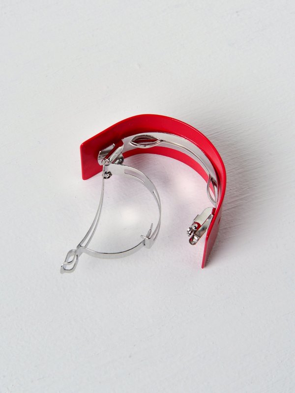 Barrette 047 rouge fuschia / fuschia red Barrette 047 rouge fuschia / fuschia red