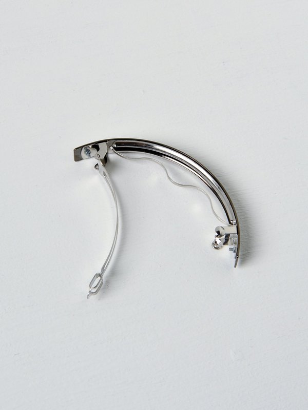 Barrette 054 argent noir / black silver Barrette 054 argent noir / black silver