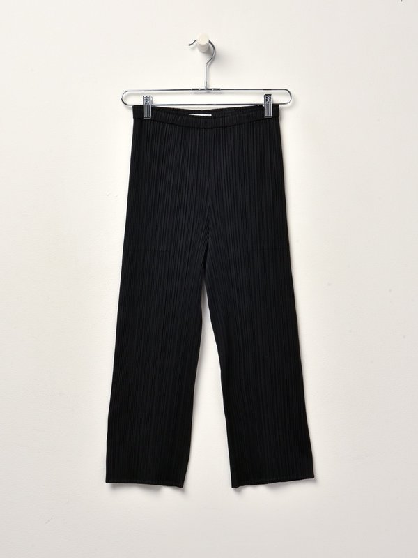BASIC CROPPED PANTS_15 BLACK BASIC CROPPED PANTS_15 BLACK