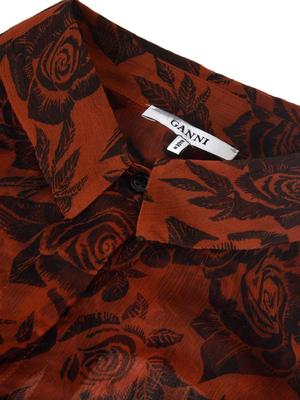 Beaumont Chiffon_Blouse_Brandy Brown Beaumont Chiffon_Blouse_Brandy Brown